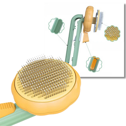 ApexPets™ Retract-A-Groom │ One-Click Self-Cleaning Brush