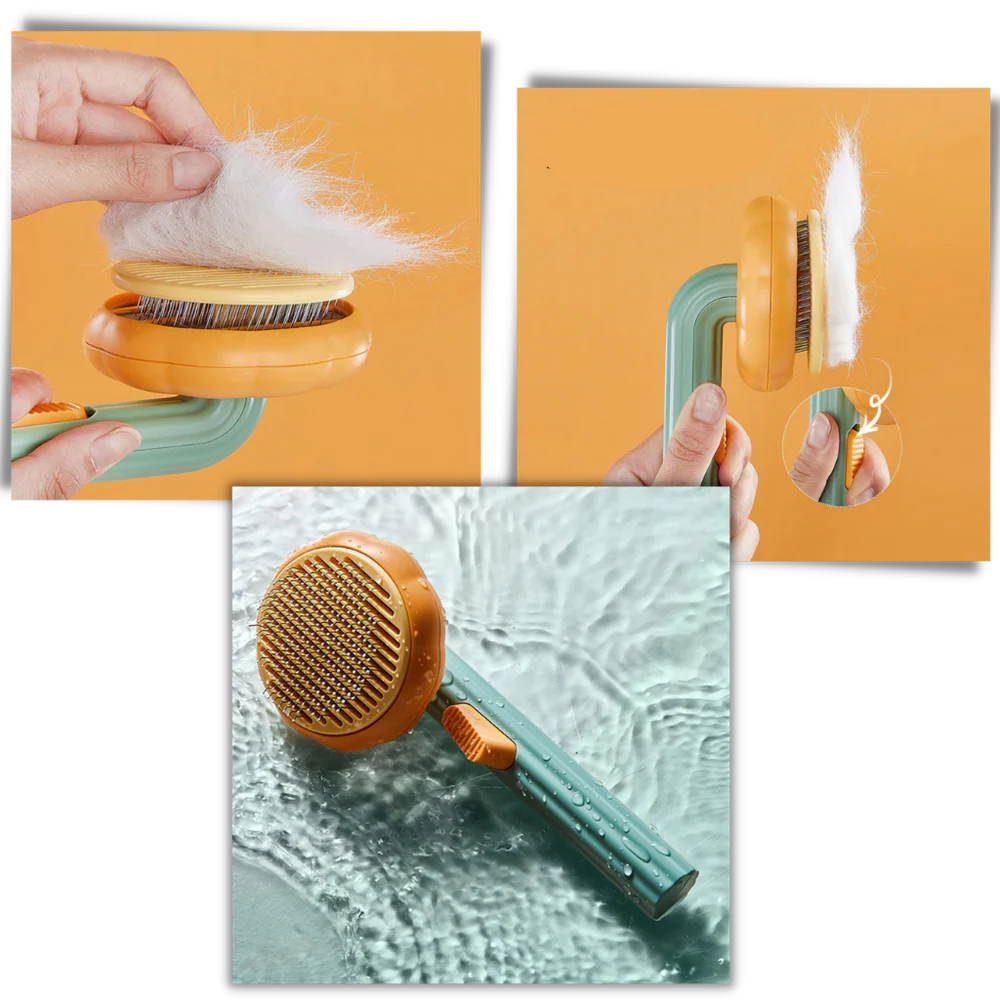ApexPets™ Retract-A-Groom │ One-Click Self-Cleaning Brush