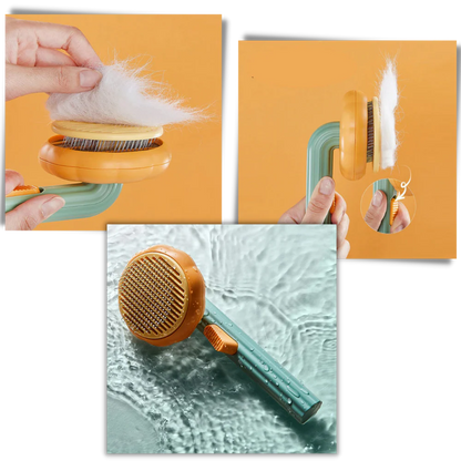 ApexPets™ Retract-A-Groom │ One-Click Self-Cleaning Brush