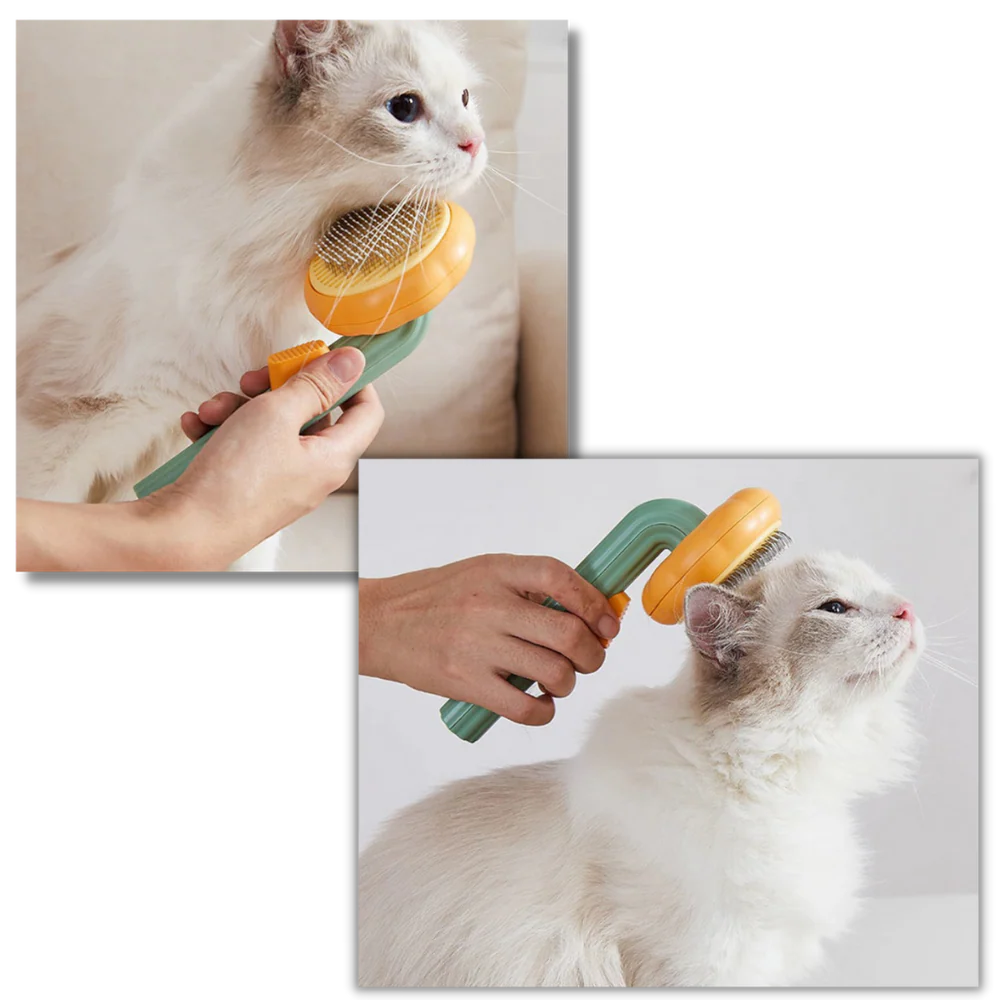 ApexPets™ Retract-A-Groom │ One-Click Self-Cleaning Brush